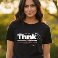 MNW T SHIRT Think different OUTSIDE THE BOX