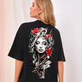 MNW T SHIRT Abstract Floral Woman Graphic Tee