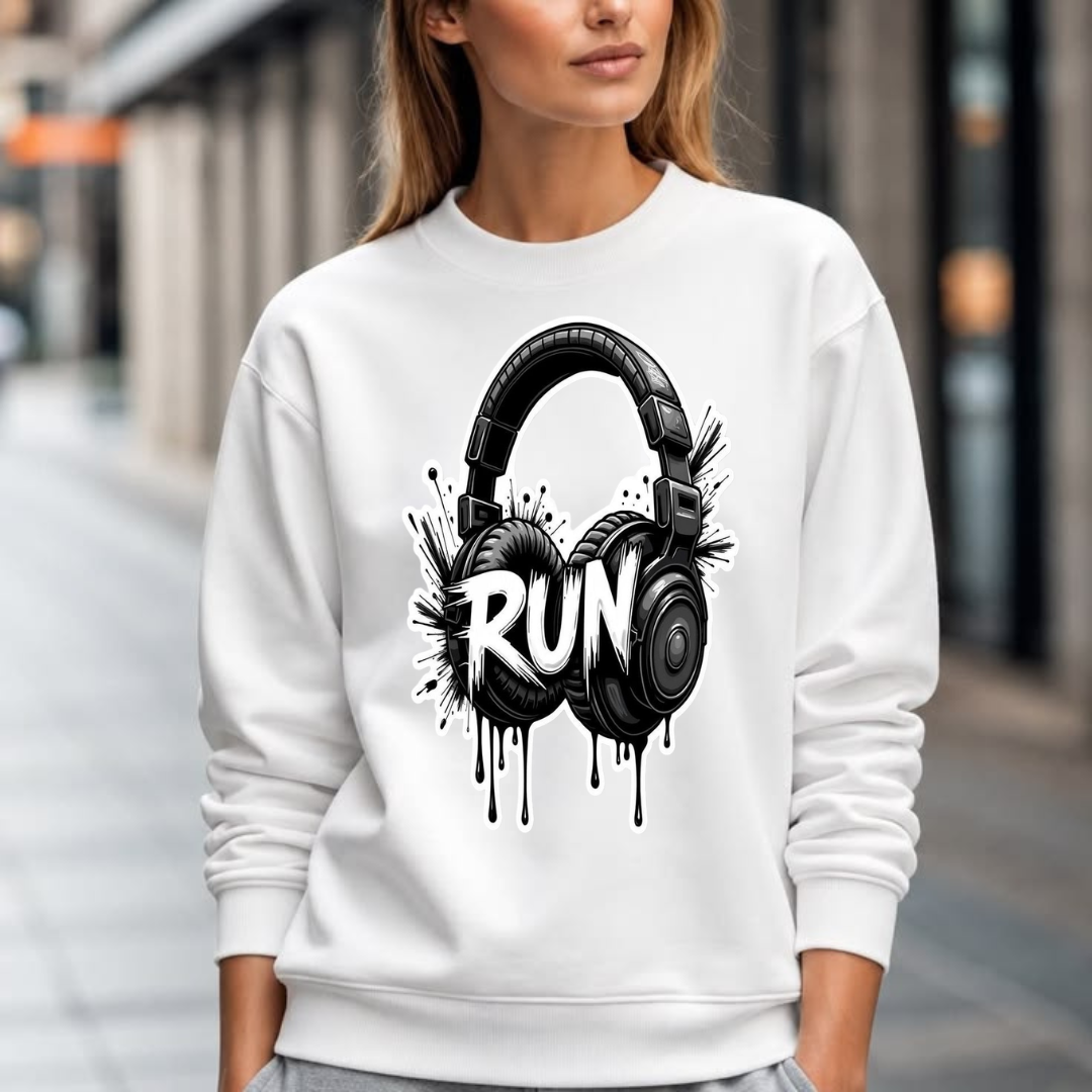 MNW WOMEN Sweatshirt Drop the Beat  Hit the Street 🎧