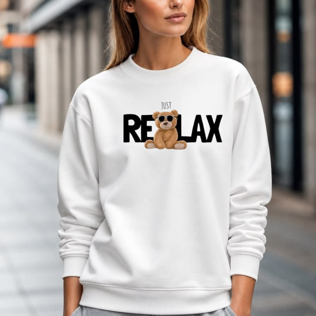 MNW WOMEN Sweatshirt Current mood JUST RELAX.