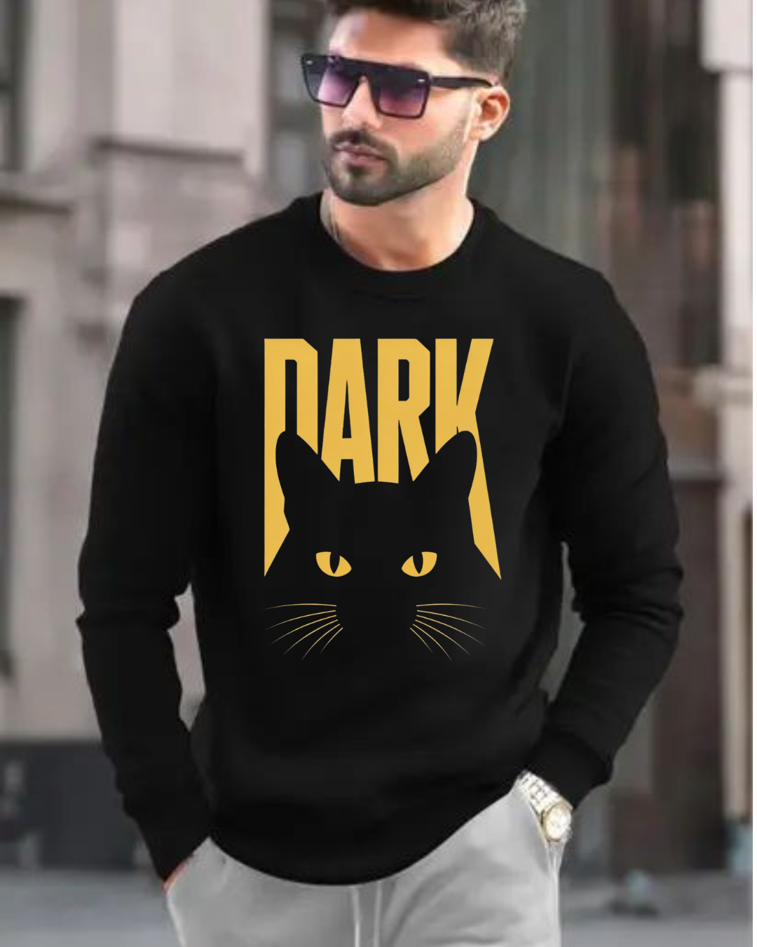 MNW Sweatshirt Cat Attitude Elevated.