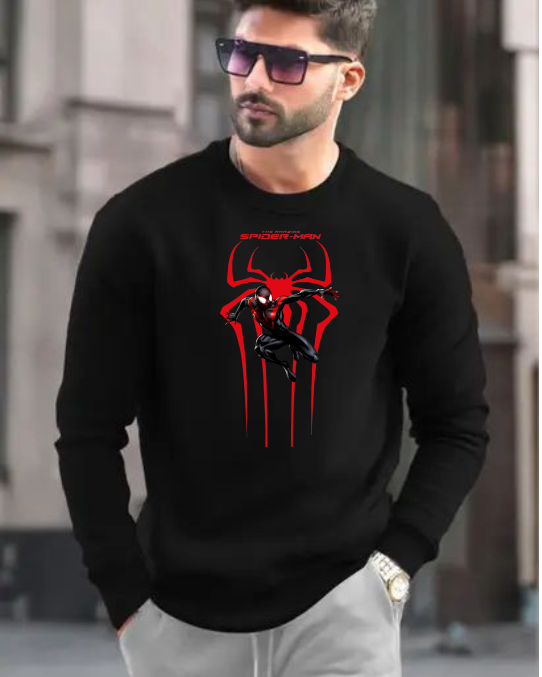 MNW Sweatshirt Leap Into the Spider-Verse