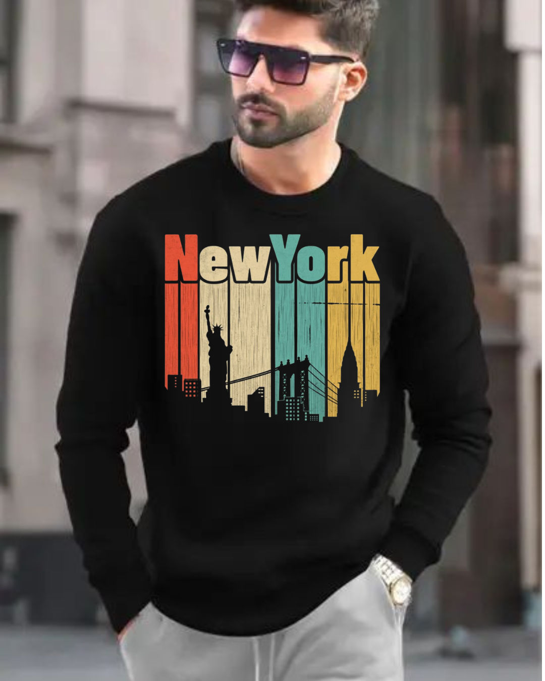 MNW Sweatshirt Concrete Jungle Vintage State of Mind