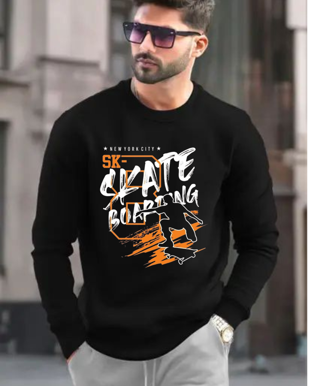 MNW Sweatshirt City Lights  and Skate Vibes