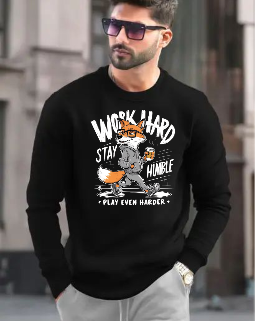 MNW Sweatshirt Crush Your Goals In Total Comfort