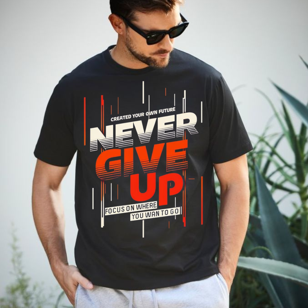 MNW T SHIRT "Never Give Up" Tee